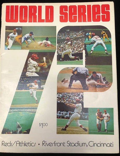 Lot of 4 Signed World Series Programs/Championship Series/Scorecards  1972-1973 - JSA Auction Letter
