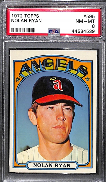 1972 Topps Nolan Ryan #595 PSA 8