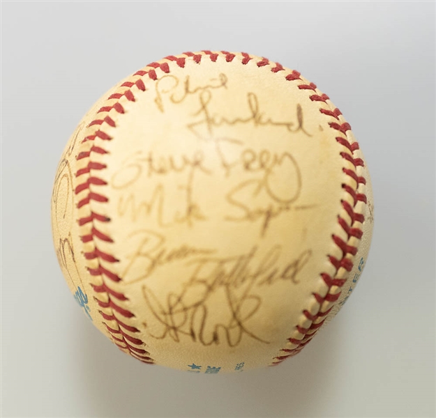 Lot of 3 Vintage Team Signed Baseballs 1966-1985 - JSA Auction Letter