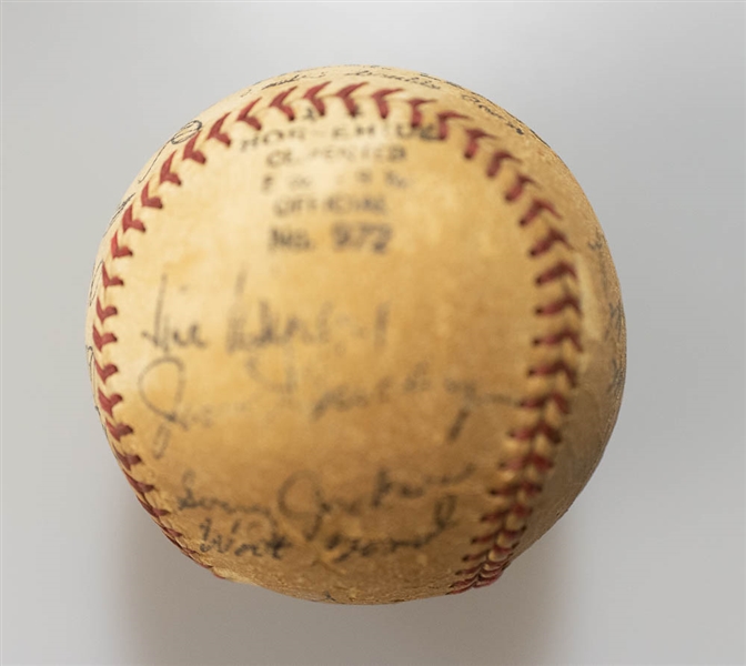 Lot of 3 Vintage Team Signed Baseballs 1966-1985 - JSA Auction Letter
