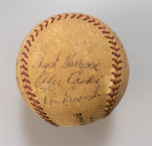 Lot of 3 Vintage Team Signed Baseballs 1966-1985 - JSA Auction Letter