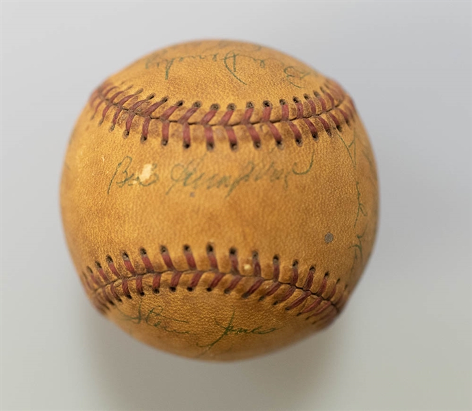 Lot of 3 Vintage Team Signed Baseballs 1966-1985 - JSA Auction Letter