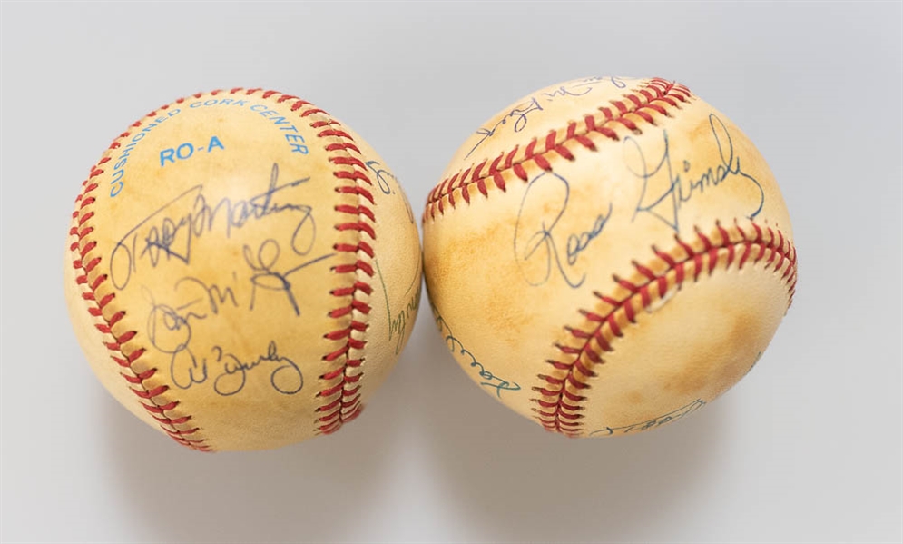 1977 & 1979 Baltimore Orioles Team Signed Baseballs - JSA Auction Letter