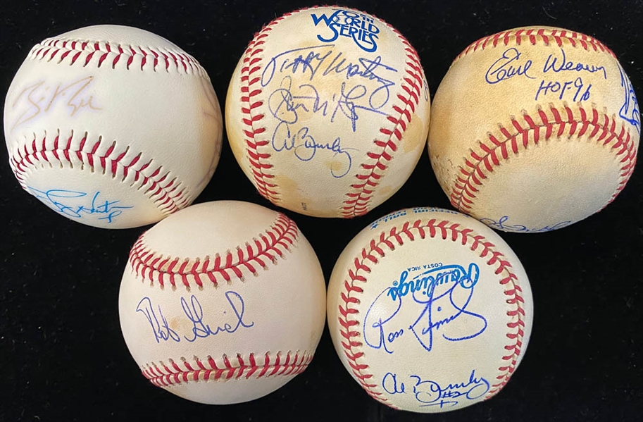 Lot of 5 Orioles Multi Signed Baseballs (1970s-1980s) - JSA Auction Letter