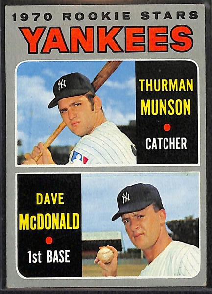 Lot of 3 - 1970 #189 Thurman Munson Rookie Cards