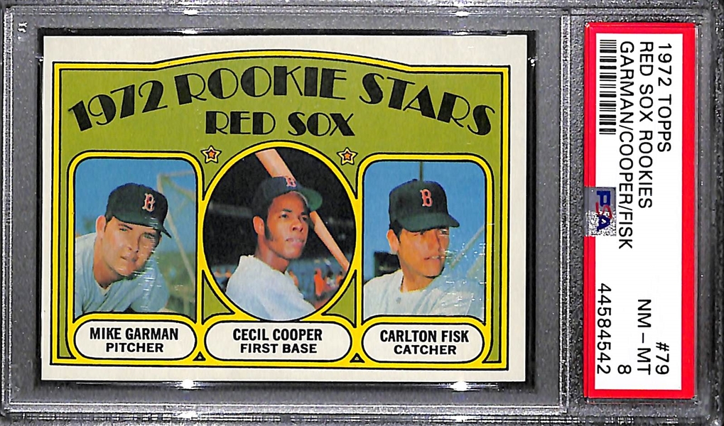 1972 Topps Carlton Fisk Rookie #79 PSA 8