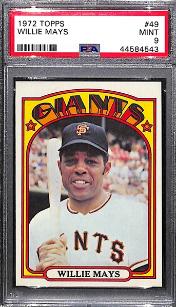 1972 Topps Willie Mays #49 PSA 9