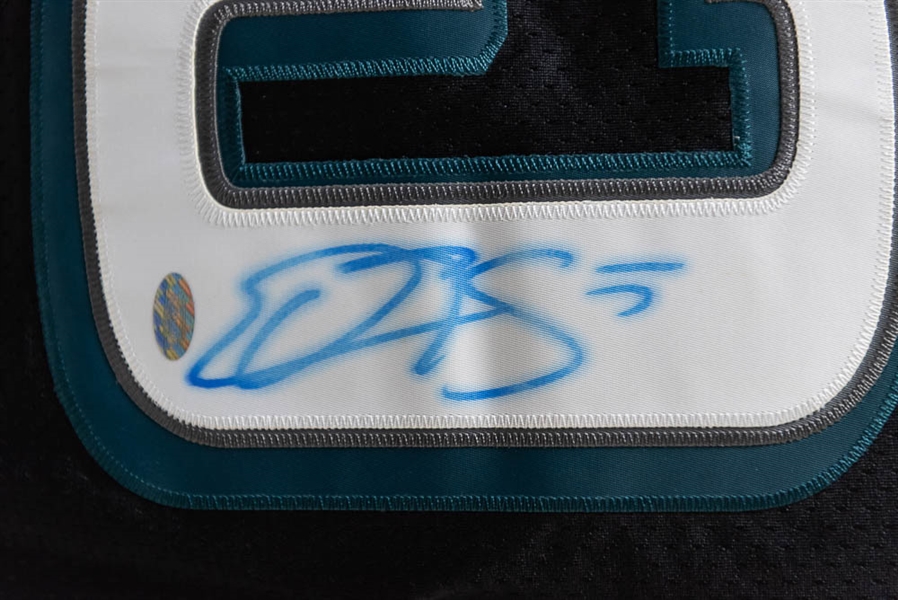 Reebok size 48 Philadelphia Eagles #5 Donovan McNabb jersey signed by McNabb - JSA Auction Letter