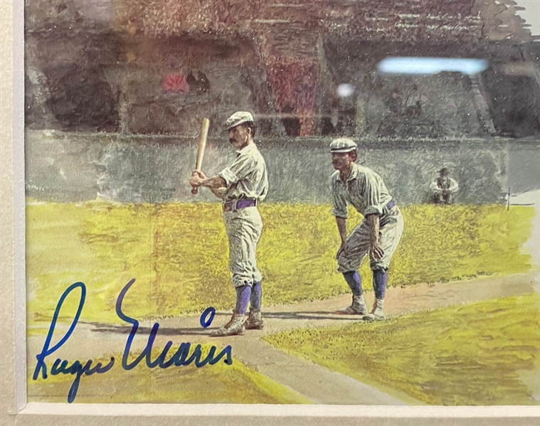 Beautifully Matted/Framed Roger Maris Autographed Display (23x20) - JSA LOA