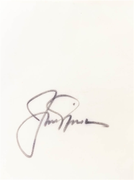 Jack Nicklaus Signed Dorial Golf Club Flag - JSA Auction Letter