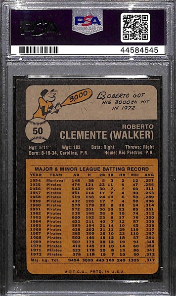 1973 Topps Roberto Clemente #50 PSA 9