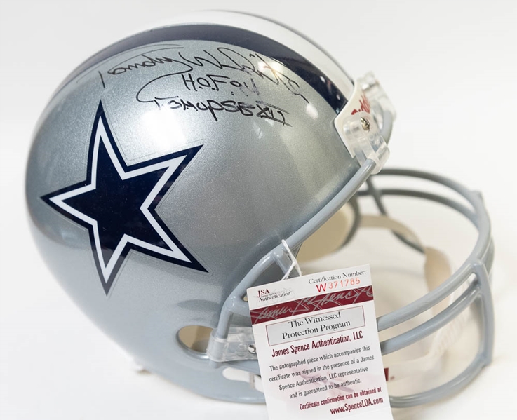 Randy White Signed Riddell Cowboys Full Size Helmet - JSA