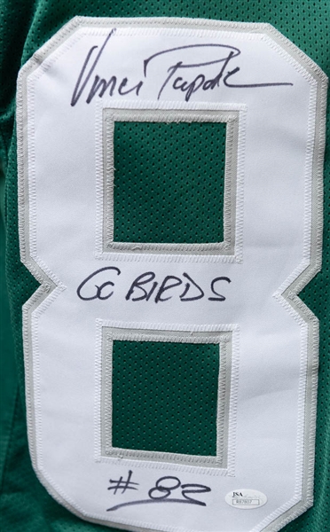 Vince Papale Signed Eagles Jersey (JSA COA) w/ Go Birds! Inscription