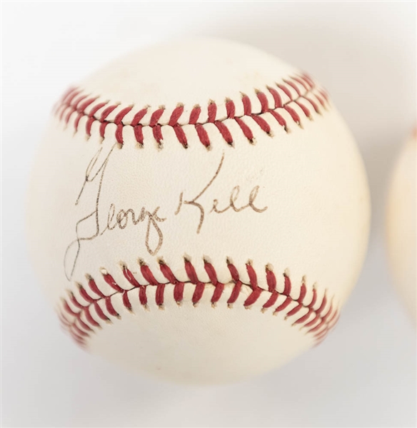 George Kell (OAL) and Robin Roberts (ONL) Signed Baseballs - JSA Auction Letter