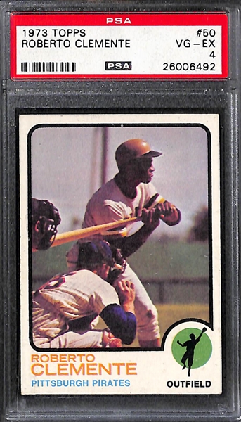 Roberto Clemente Lot - 1960 Topps #326 PSA 2.5, 1963 Topps #540, 1973 Topps #50 PSA 4