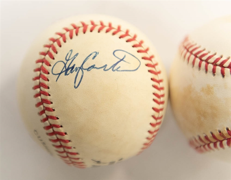Nolan Ryan and Gary Carter Signed Baseballs - JSA Auction Letter
