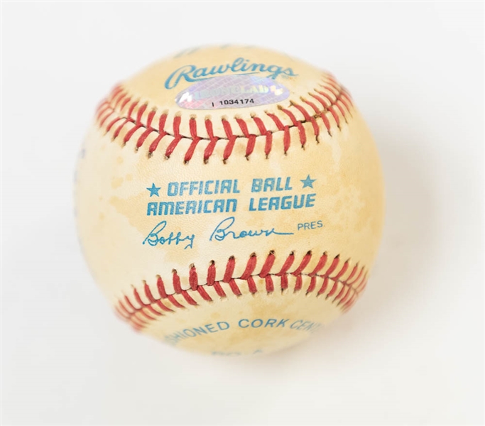 1985 New York Yankees Signed Baseball w/ Yogi Berra, Mattingly, Guidry, Winfield, P. Niekro, Baylor, Righetti - JSA Auction Letter