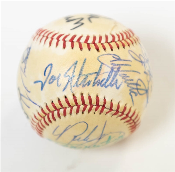 1983 World Champion Orioles Team Signed Baseball w/ 19 Autographs (Inc. Ripken Jr., B. Robinson, Palmer, Flannigan) - JSA Auction Letter