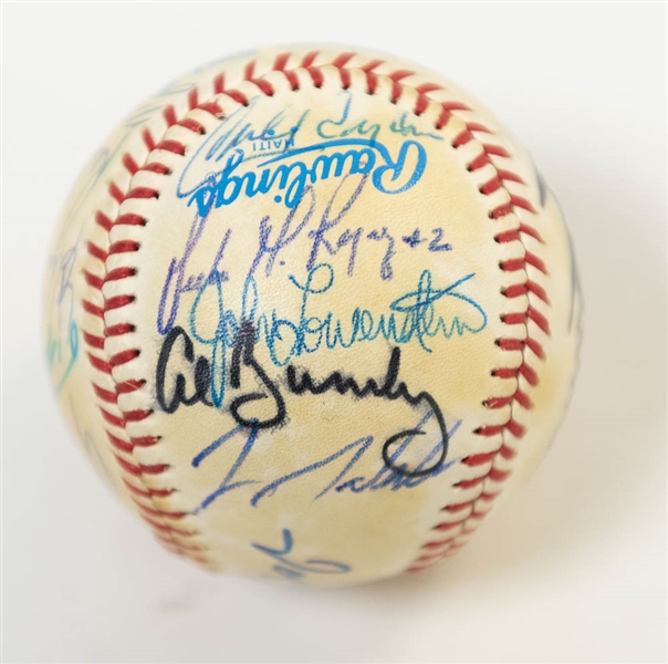 1983 World Champion Orioles Team Signed Baseball w/ 19 Autographs (Inc. Ripken Jr., B. Robinson, Palmer, Flannigan) - JSA Auction Letter