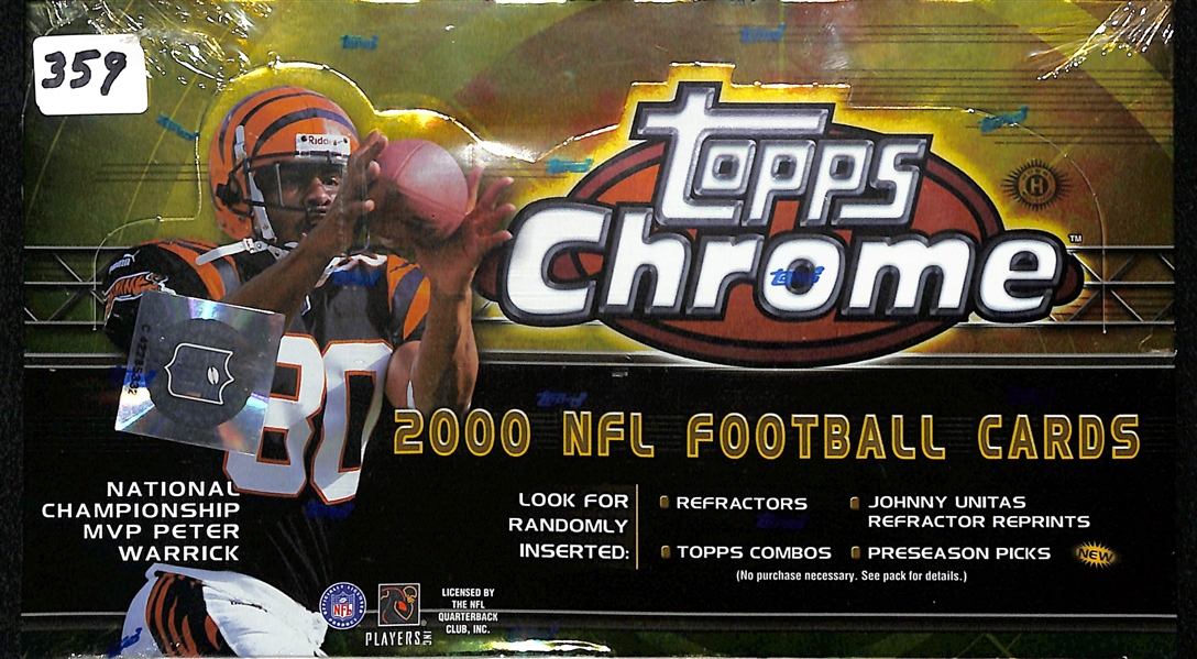 Lot Detail 2000 Topps Chrome Football Sealed Hobby Box