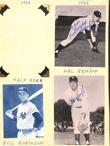 Over (50) Signed 1960s Yankees Photo Cards and Clippings w/ (4) Elston Howard (Rare), (2) Houk, (3) Kubek - JSA Auction Letter