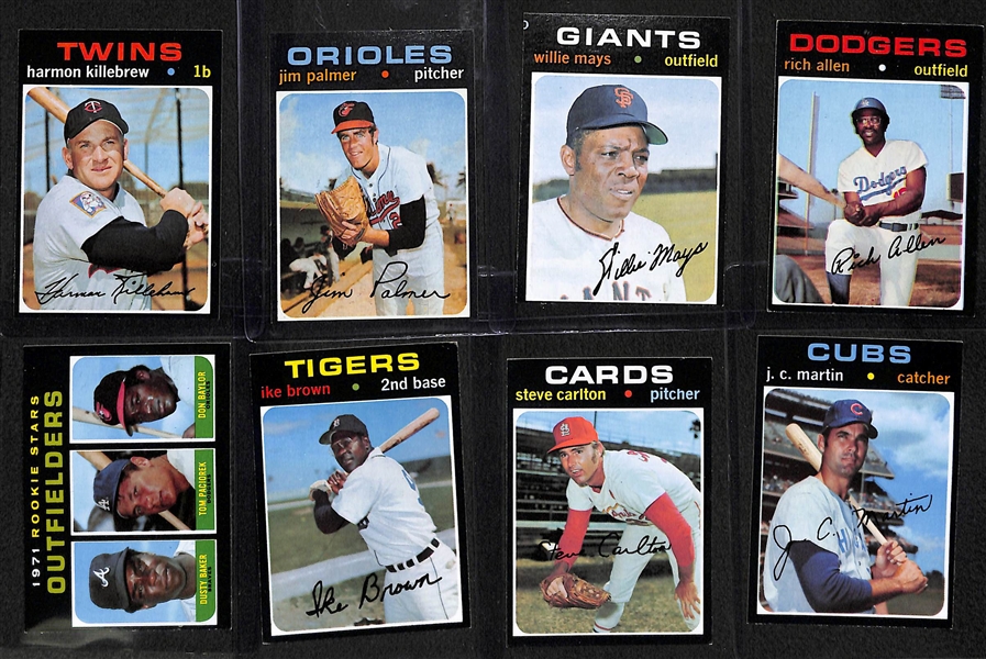 1971 Topps High-Grade Complete Set - Mostly Pack Fresh Cards w/ 20 PSA Graded Cards