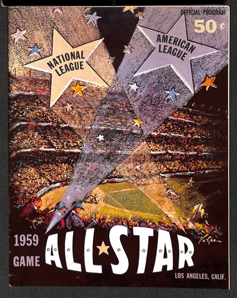 Lot of (4) MLB All-Star Game Programs (1959, 1960, 1983, 1984) - All Unscored