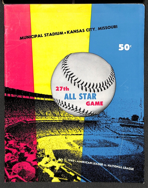Lot of (4) MLB All-Star Game Programs (1959, 1960, 1983, 1984) - All Unscored