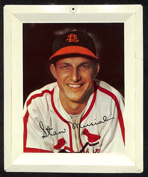 Rare 1952 Wheaties Stan Musial Tin Tray/ Wall Plaque (Hard to Find This Metal Portrait Display in This Condition!)