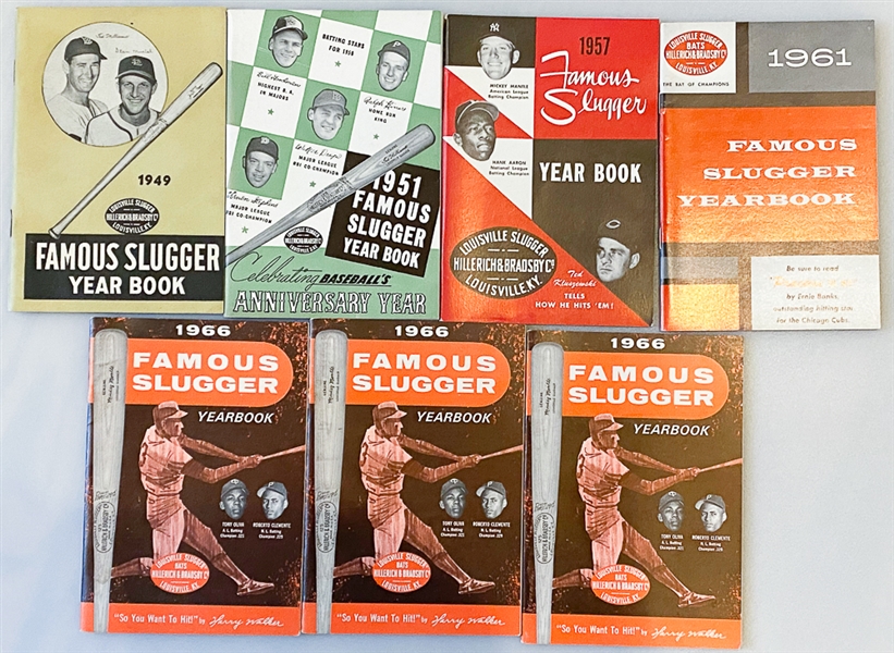 Lot of (33) 1940s-1970s Baseball Publications w. Famous Slugger Yearbooks/Major League Baseball Booklets