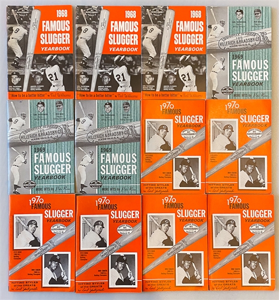 Lot of (33) 1940s-1970s Baseball Publications w. Famous Slugger Yearbooks/Major League Baseball Booklets