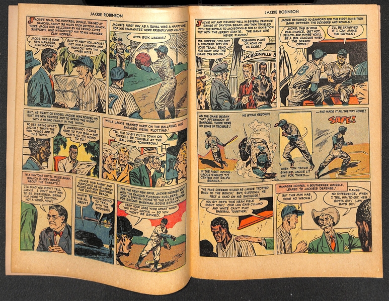 RARE - High-Quality 1950 (No. 1) Jackie Robinson Fawcett Publication Baseball Hero Comic Book