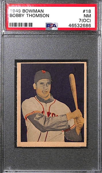 Lot of (47) 1949 Bowman Cards (Many High-Grade & Pack-Fresh Cards) Inc. 3 PSA-Graded Cards)