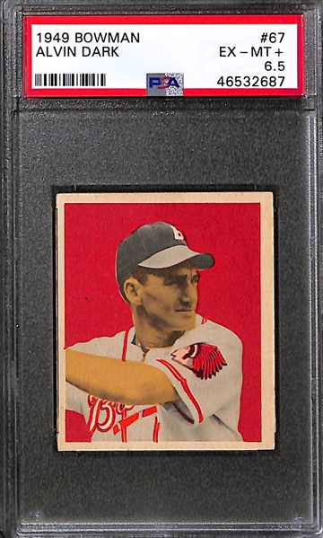 Lot of (47) 1949 Bowman Cards (Many High-Grade & Pack-Fresh Cards) Inc. 3 PSA-Graded Cards)