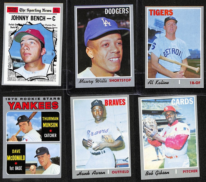 1970 Topps High-Grade Complete Set (Missing 2 Cards Listed Above) - Mostly Pack Fresh Cards w/ 10 PSA Graded Cards