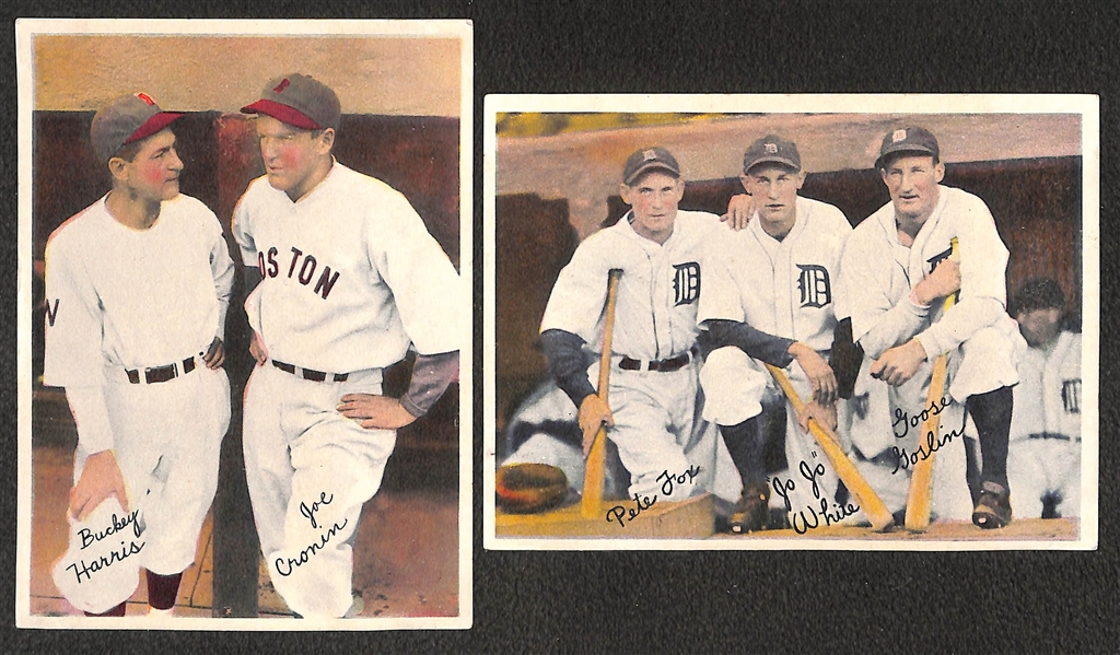 Lot Detail - Lot of (2) 1936 R312 Goudey Color Pastel Premiums w/ Red ...