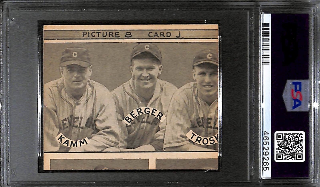 1935 Goudey 4-in-1 #8J Coleman, Cramer, Johnson, Marcum Graded PSA 7