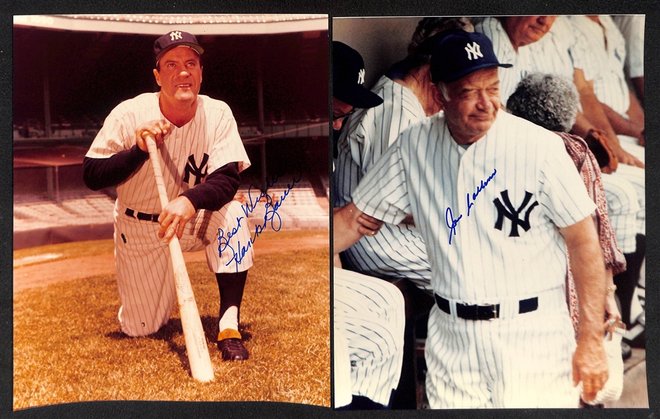 Lot of (6) New York Yankees 8x10 Signed Photos w. Yogi Berra, Hank Bauer, Joe Collins, + - JSA Auction Letter