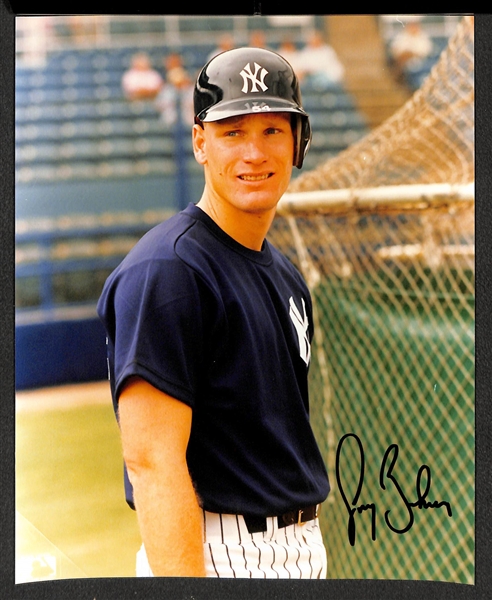 Lot of (6) New York Yankees 8x10 Signed Photos w. Reggie Jackson, Catfish Hunter, + - JSA Auction Letter