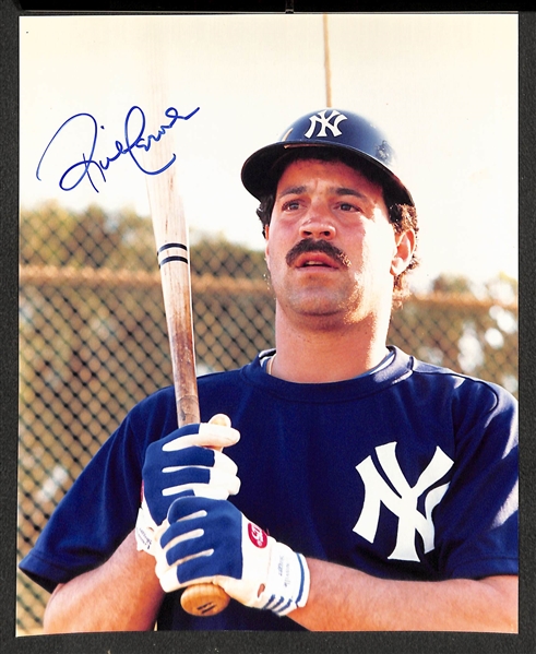 Lot of (6) New York Yankees 8x10 Signed Photos w. Reggie Jackson, Catfish Hunter, + - JSA Auction Letter