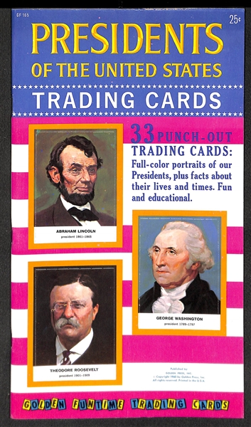 1960 Golden Press Presidents of the US Trading Cards, 15 - 1960s Presidential First Day Issues, More 