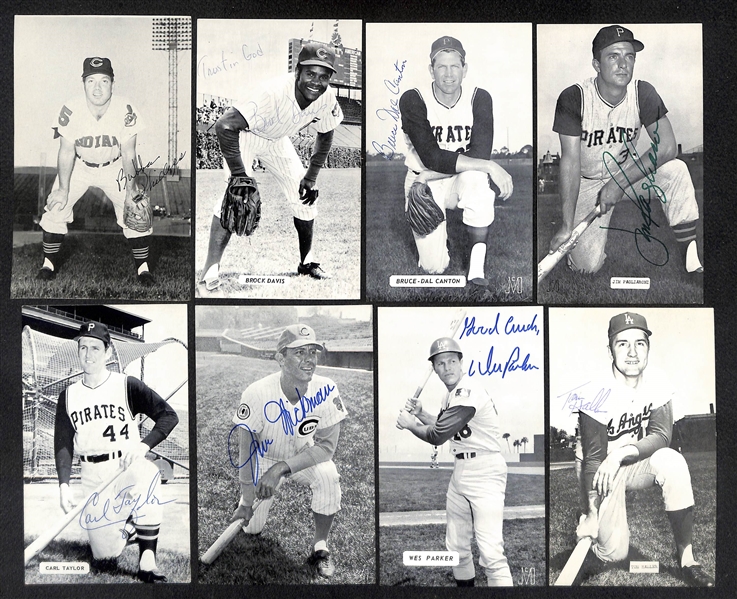 Lot Detail - Lot of (37) Signed Baseball Photo Cards/Postcards (Mostly ...