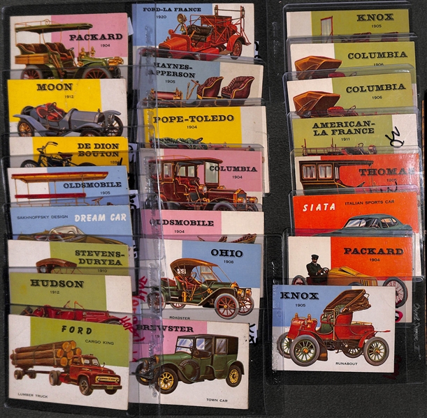 Lot of (23) 1954 Topps World on Wheels Car Cards - Many High-Quality Cards