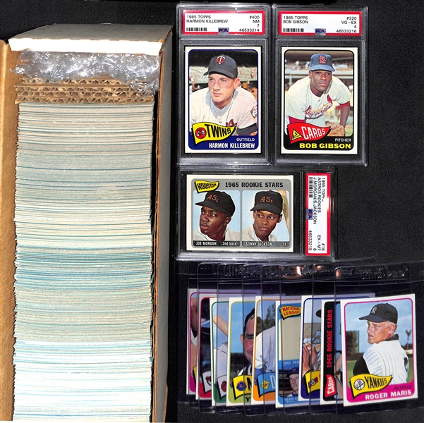 1965 Topps Set (Missing 6 Cards Above) - Mostly Pack-Fresh Cards