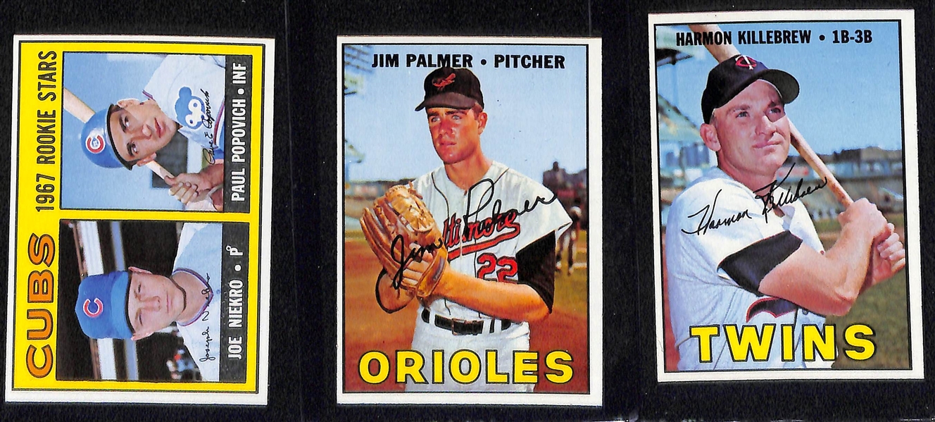 High-Quality 1967 Topps Set (Missing 10 Cards Above) - Mostly Pack-Fresh Cards - Include 9 PSA Graded Cards