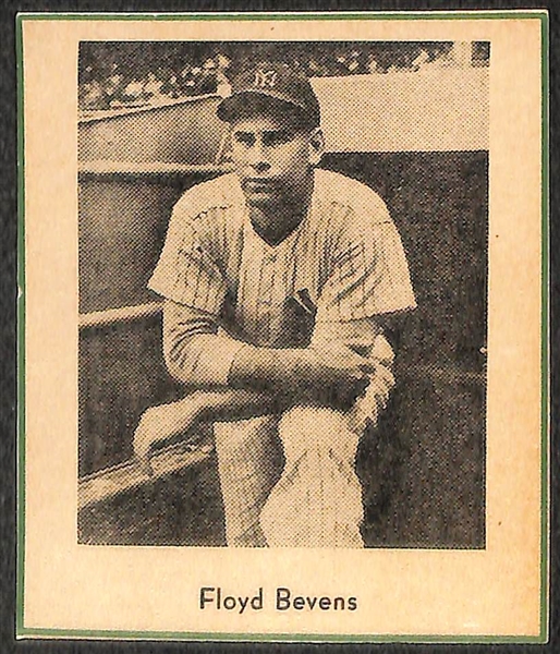 Lot of (5) RARE 1947 W602 Sports Exchange Cards - Frisch (HOF), Page, Henrich, Bevens, Witek