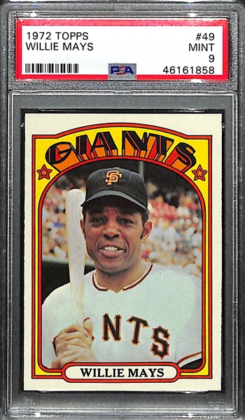 1972 Topps Willie Mays #49 - PSA 9