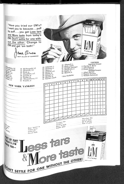 1958 World Series Program (Yankees vs. Braves) - Unscored