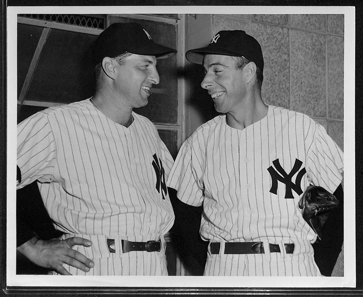 Original c. 1960 Joe DiMaggio & Tommy Henrich Type 1 Photo  (8x10) by Don Wingfield - PSA/DNA Letter of Authenticity