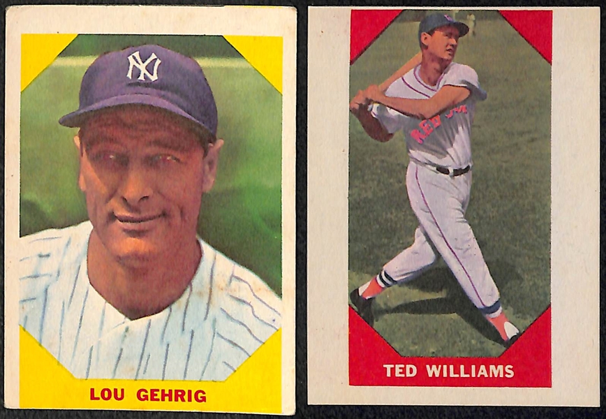 1960 Fleer Baseball Greats Complete High-Grade Set - All 79 Cards!